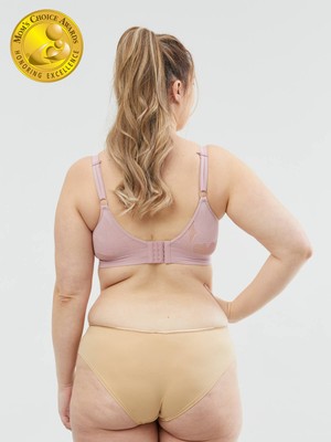 freckles recycled nursing bra - mauve