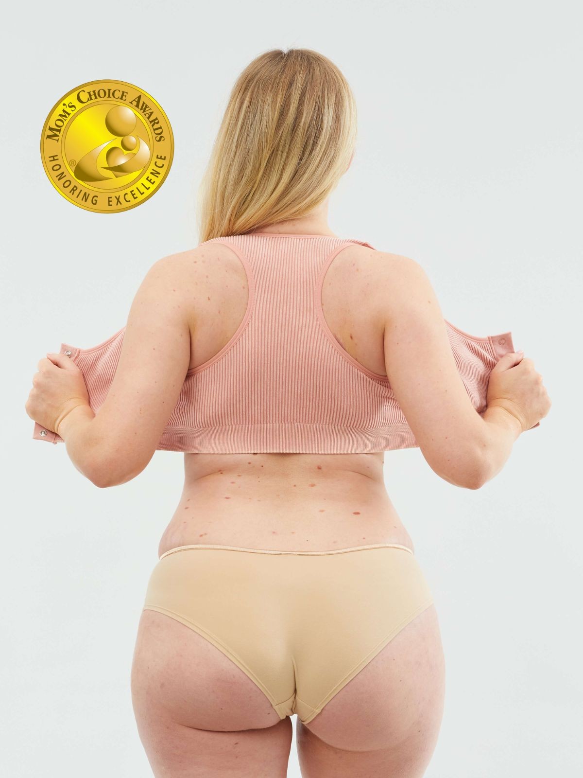 biscotti nursing bra - rose