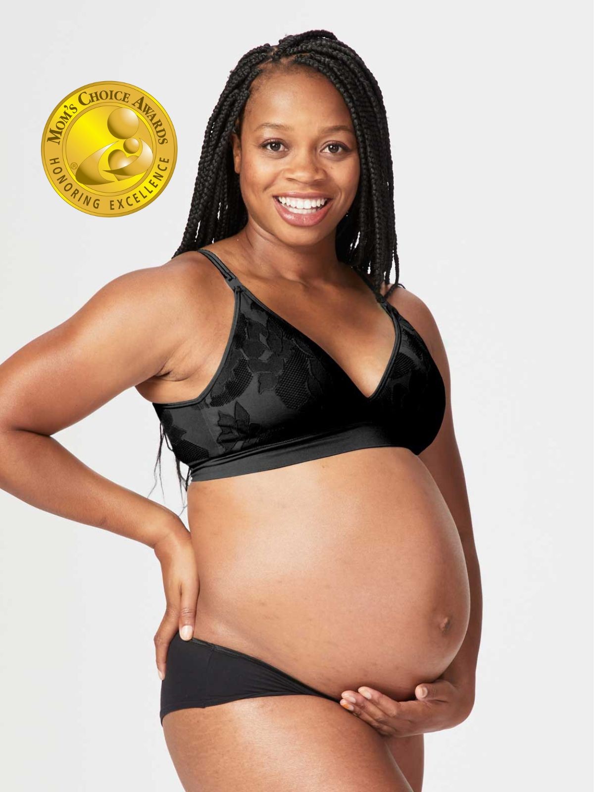 freckles recycled nursing bra - black