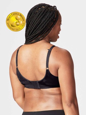freckles recycled nursing bra - black