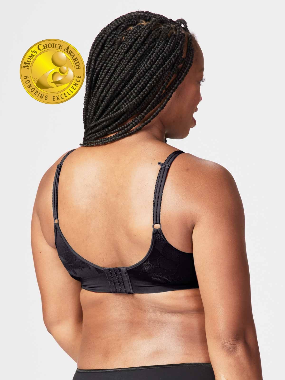freckles recycled nursing bra - black