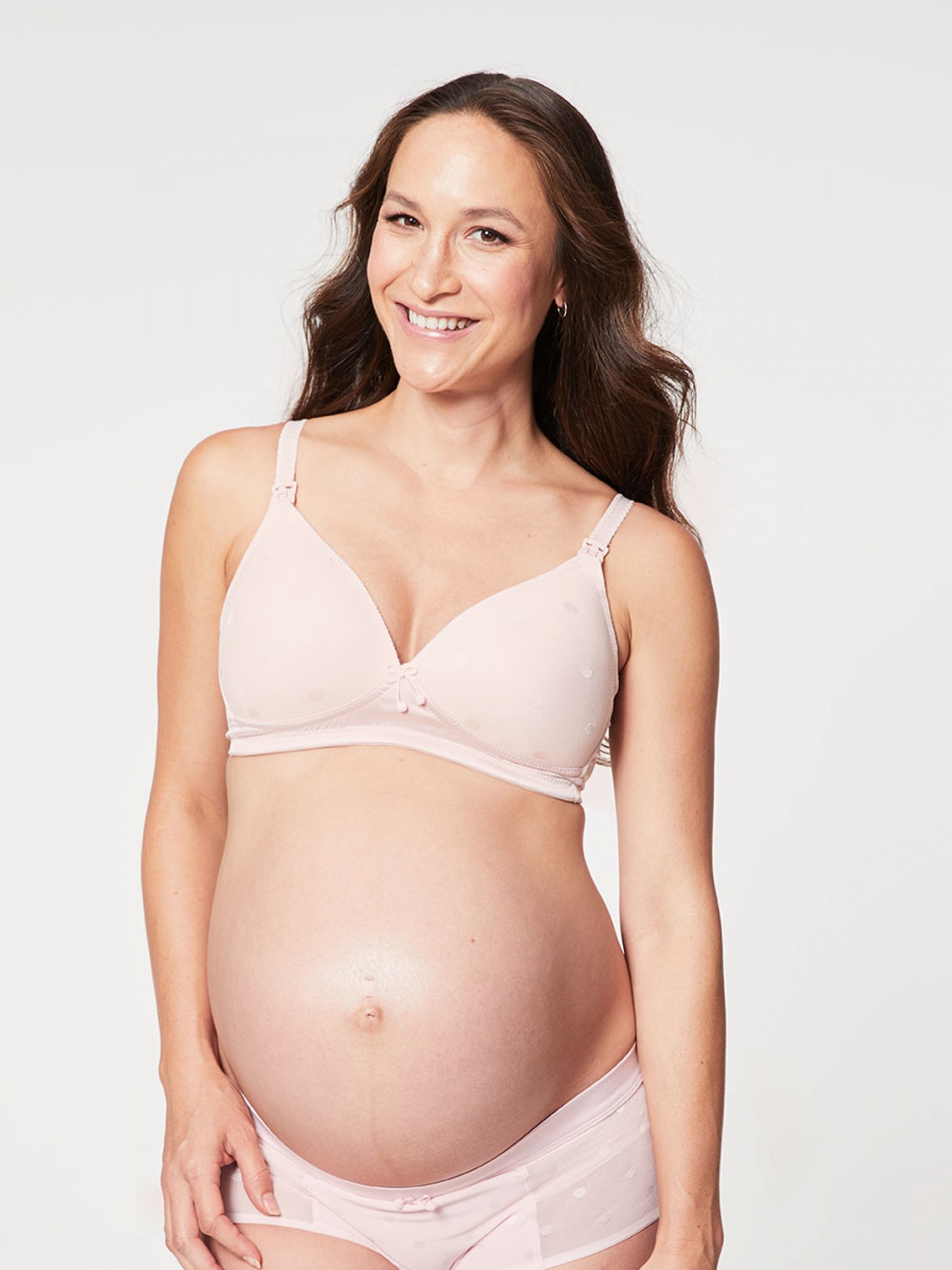 Buy Wireless Maternity Bra, Women Soft Cotton Pregnant Underwear  Breastfeeding Nursing Bras (34/75, Pink) at
