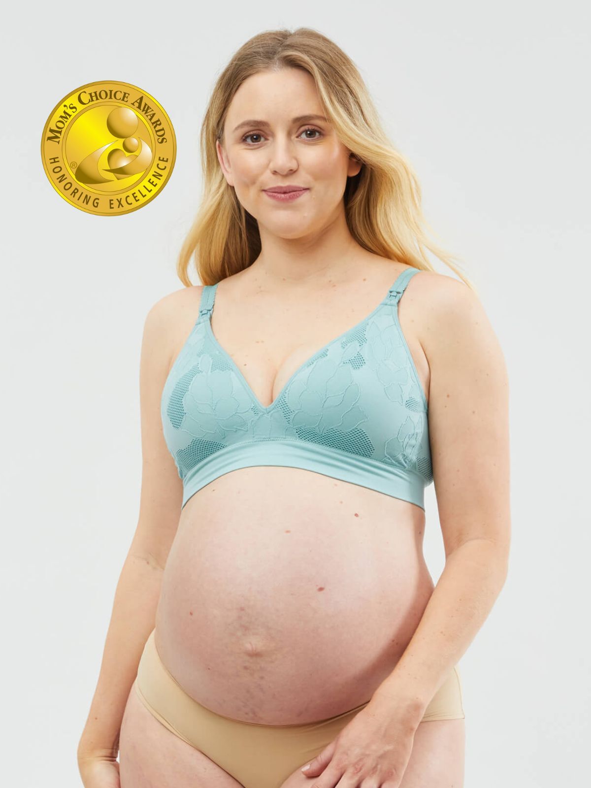 freckles recycled nursing bra - teal