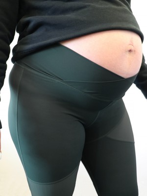 matcha maternity sports leggings - green