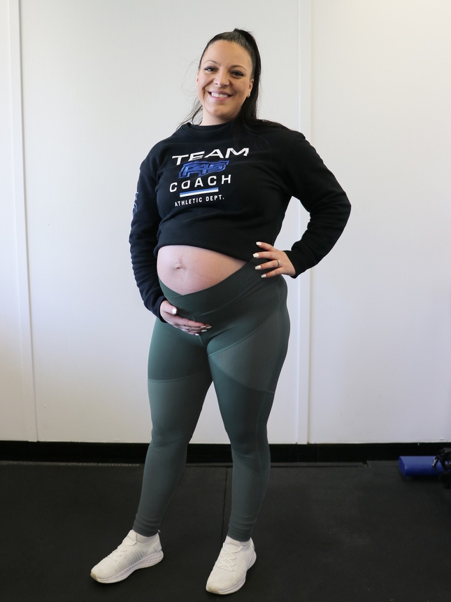 Matcha Pregnancy & Postpartum Active Leggings - Green