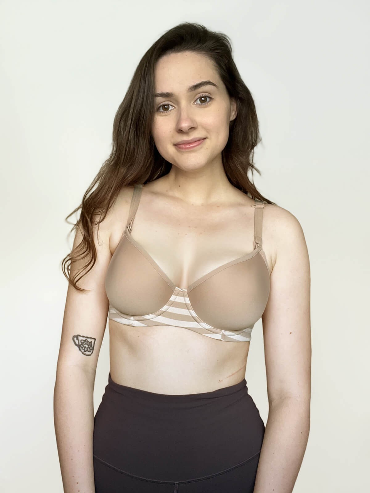 lamington nursing bra - beige