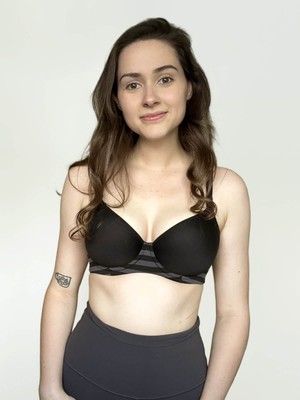 lamington nursing bra - black