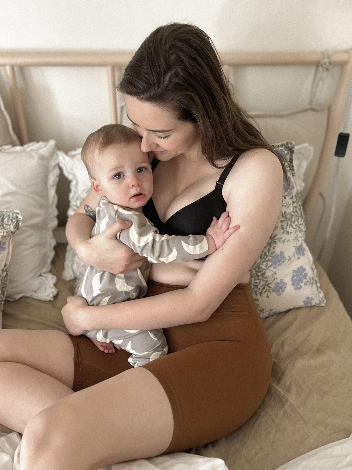 lamington nursing bra - black