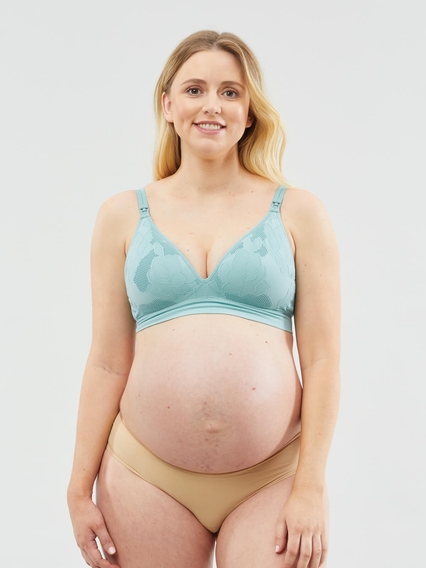 Freckles Recycled Supportive Nursing Bra - Teal