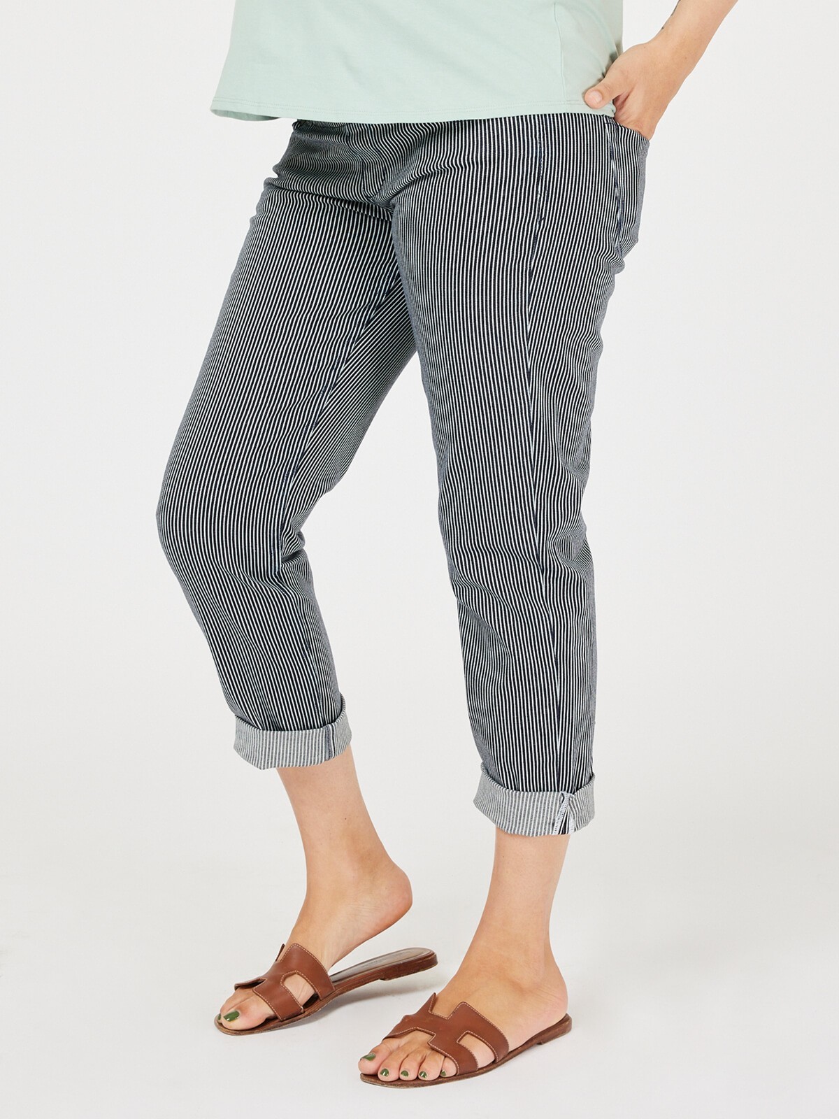 Buy wholesale Wide Maternity Pants In Fine Jeans