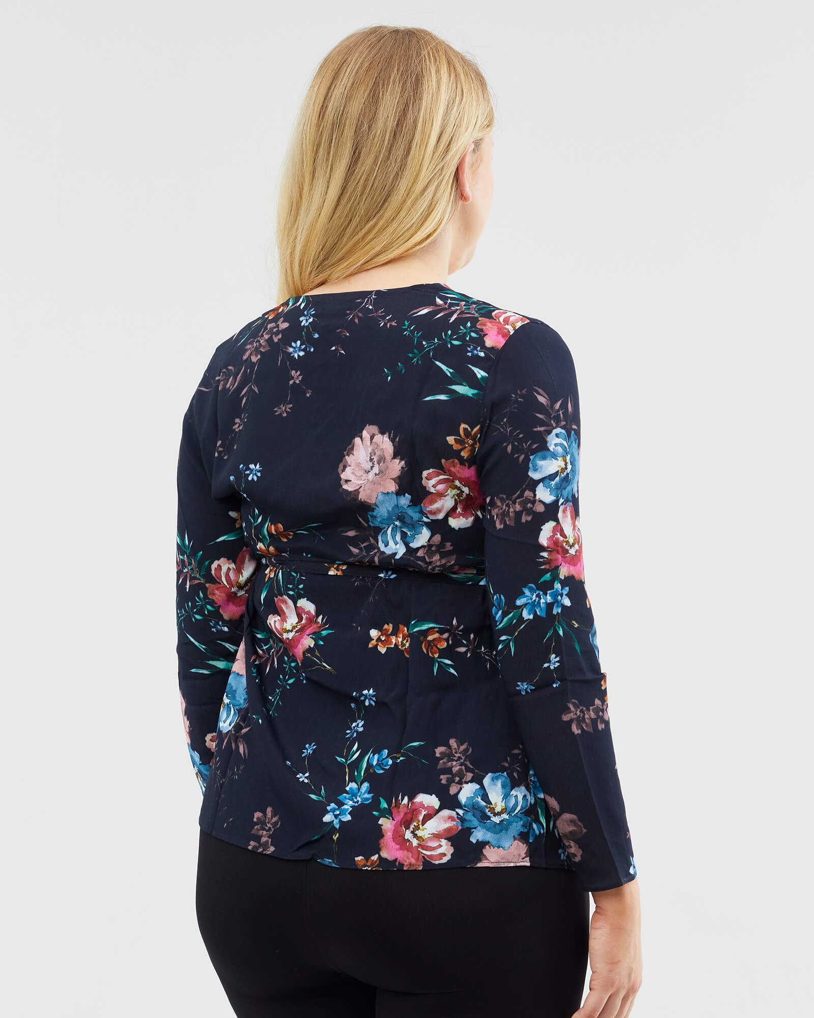 floral maternity top - npf