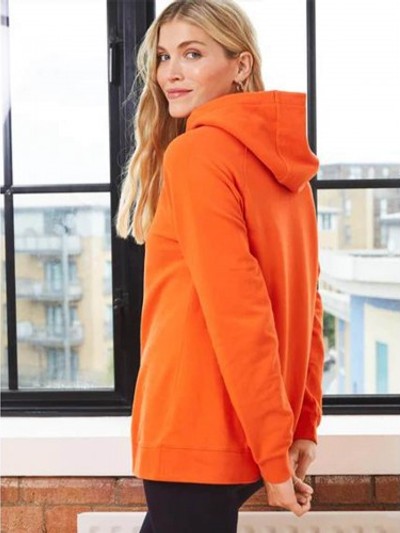 organic maternity hoodie