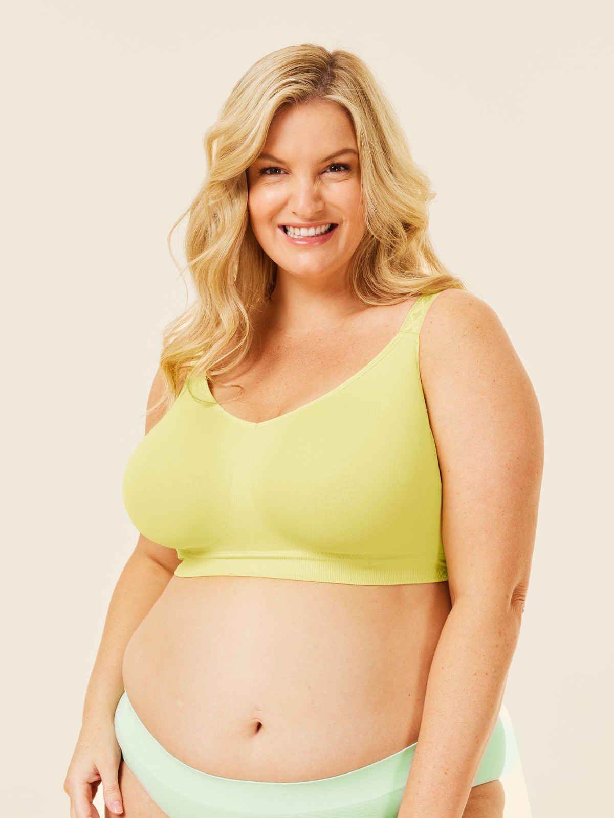 popping candy maternity nursing bralette g k cup - lemon