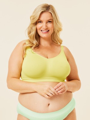 popping candy maternity nursing bralette g k cup - lemon