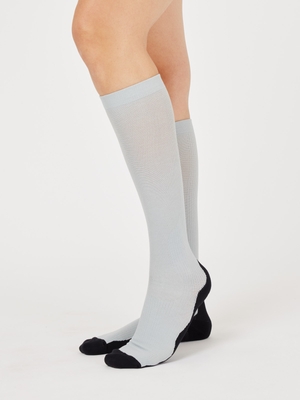 copper infused compression socks - grey