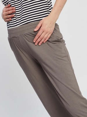 comfortable maternity pants - slate grey