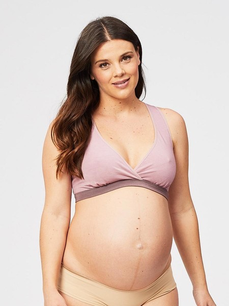 Milk Bamboo Sleep Nursing Bra - Mauve
