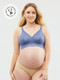chantilly nursing bralette - blue