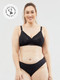 chantilly nursing bralette - black