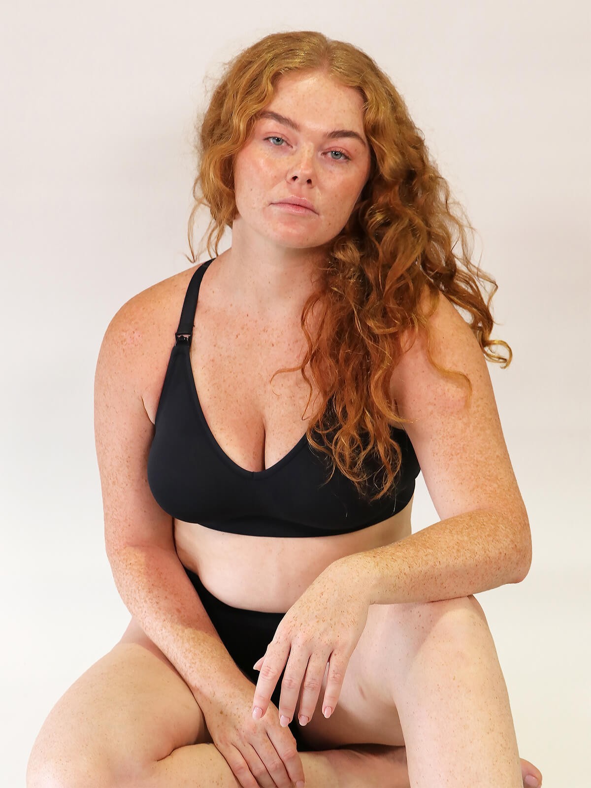 tiramisu nursing bra - black