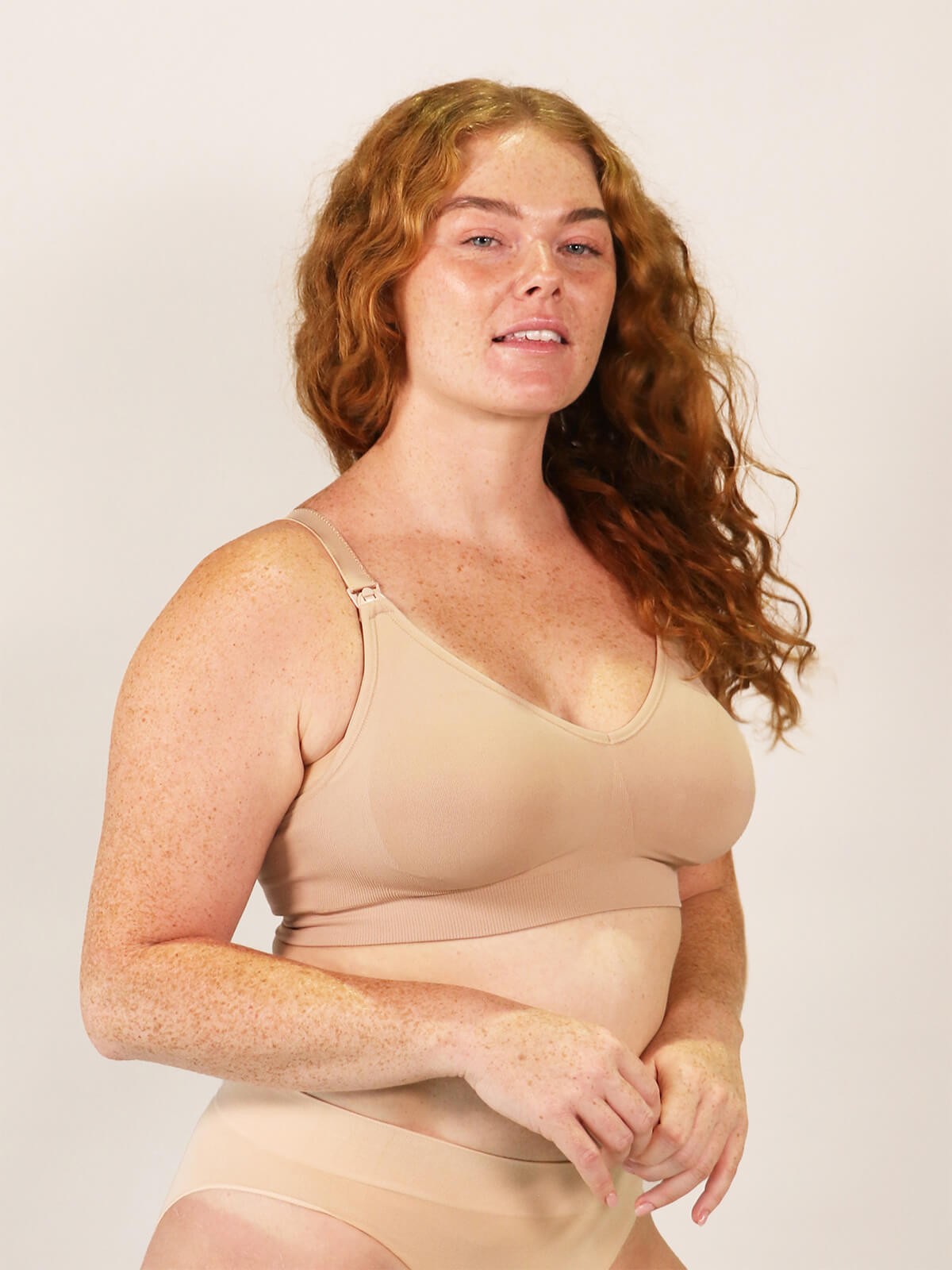 tiramisu nursing bra - beige