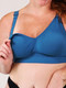 popping candy nursing bra - cobalt blue