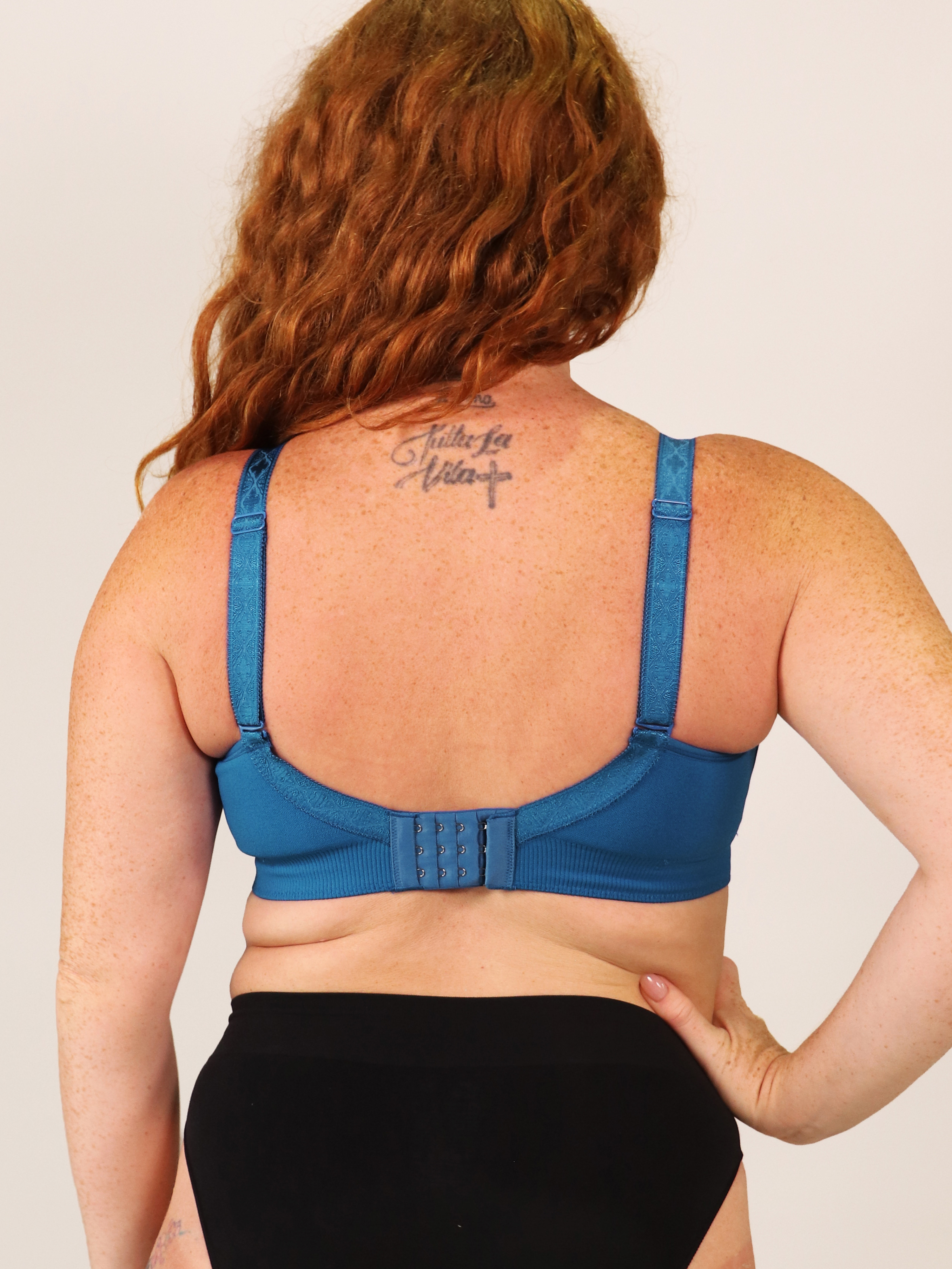 popping candy nursing bra - cobalt blue