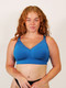 popping candy nursing bra - cobalt blue