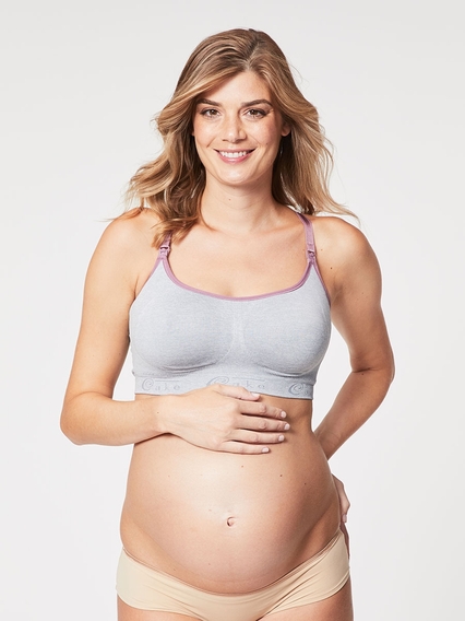 Cotton Candy Maternity & Nursing Bra - Heather Grey