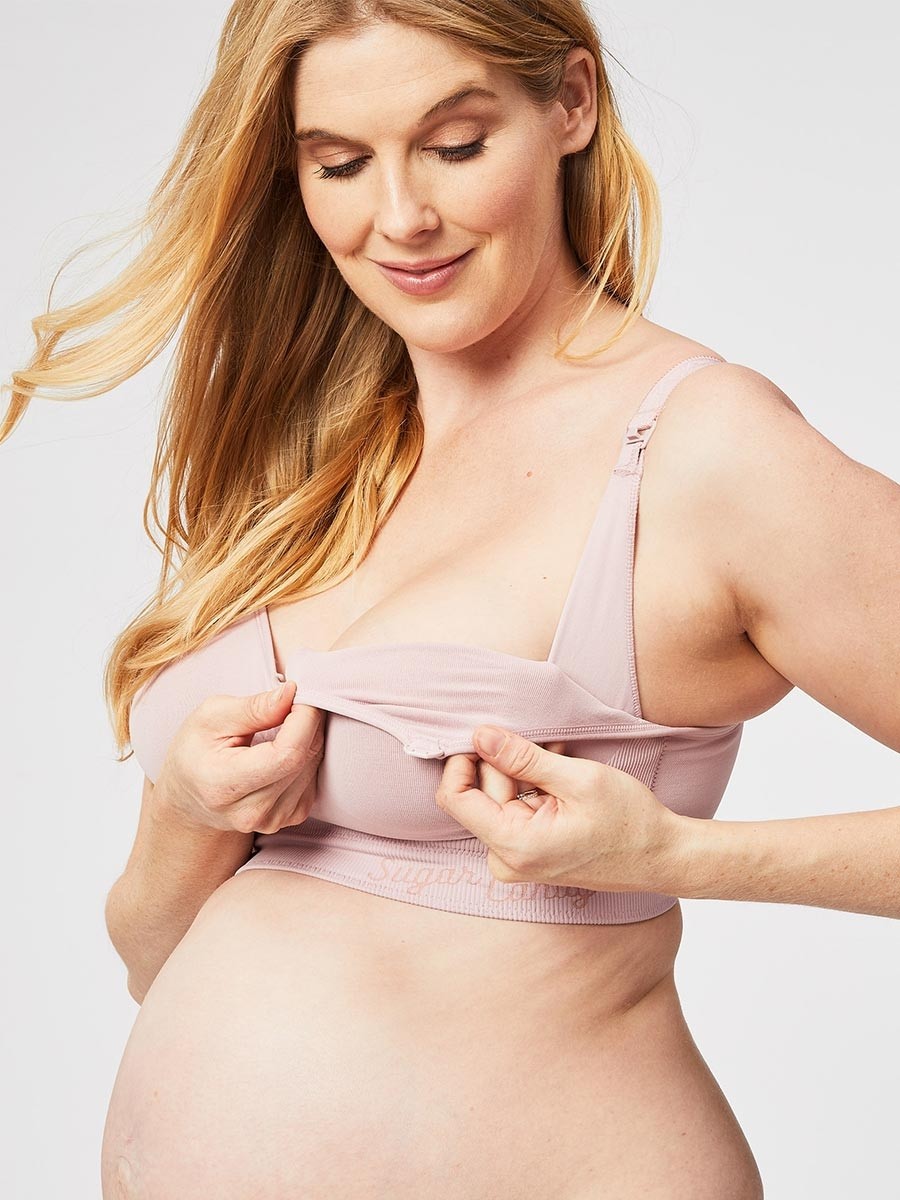 popping candy nursing bralette - pink