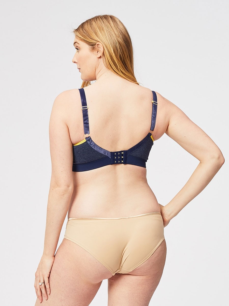 crush nursing bralette - denim
