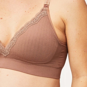Luxuriously soft wire-free support with a touch of lace.