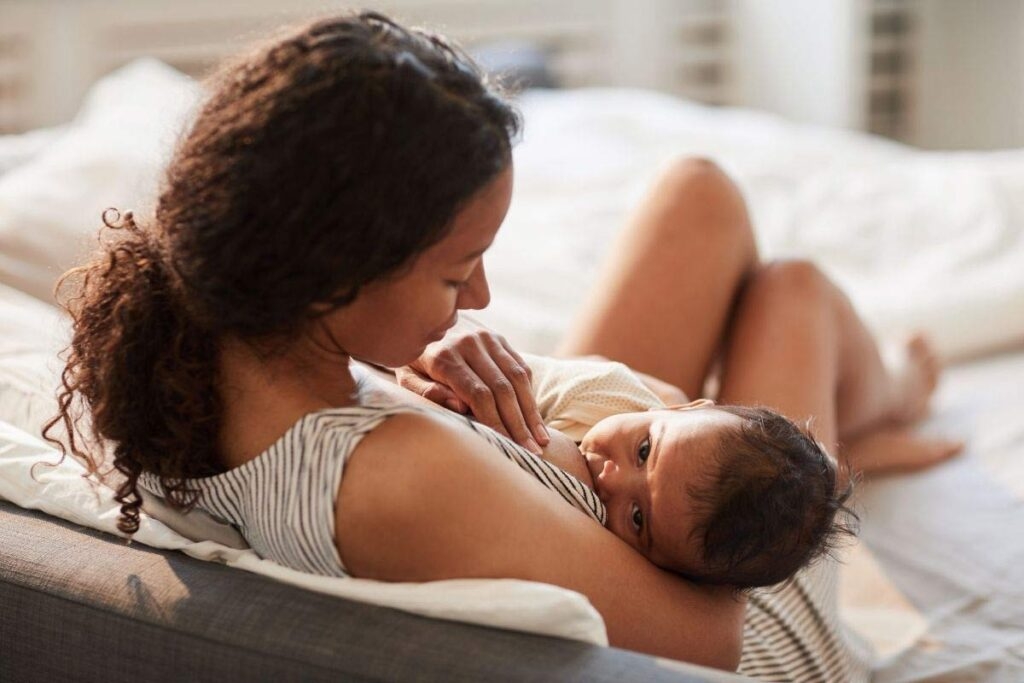 baby breastfeeding