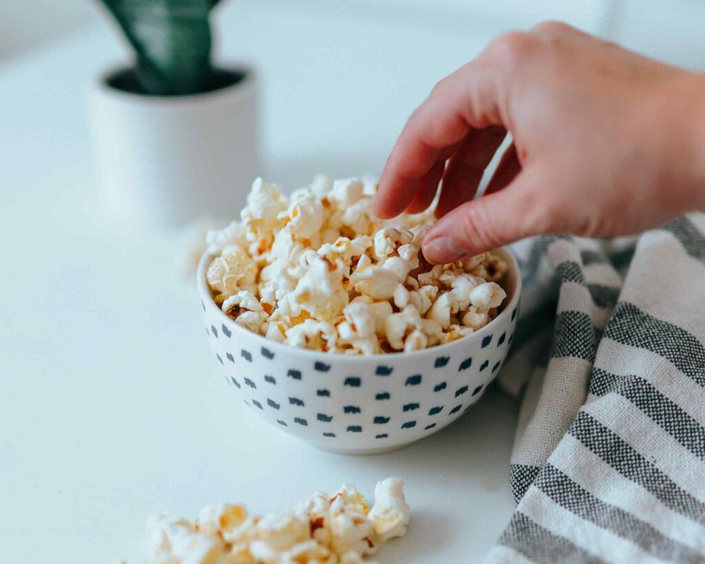 bowl of popcorn